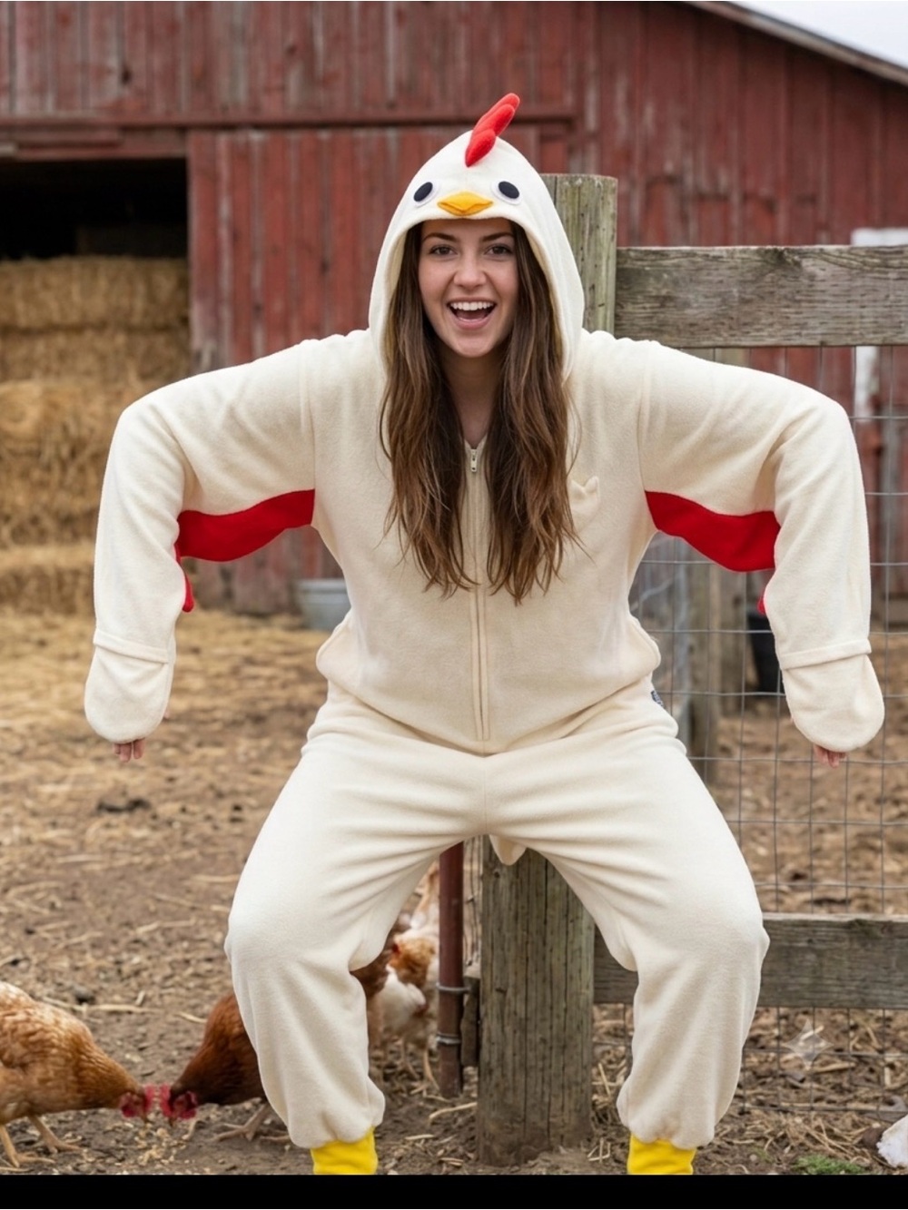 Funziez! Chicken Adult Pajama Costume Onesie